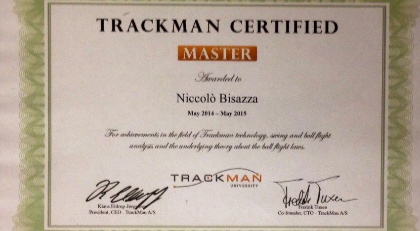 Trackman:il primo “Master” in Italia è Niccolò!